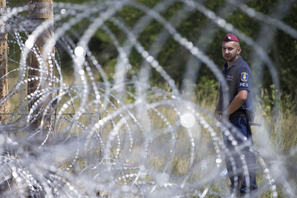 refugiati gard ungaria politist -GettyImages-480906226 1