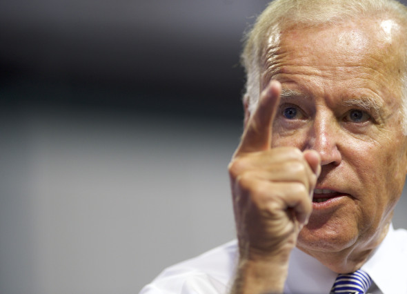 Vice President Joe Biden Campaigns With Democratic Presidential Candidate Hillary Clinton in Scranton, PA