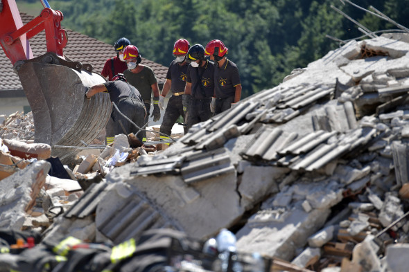 Hundreds Dead In Italian Earthquake As Teams Search For Survivors