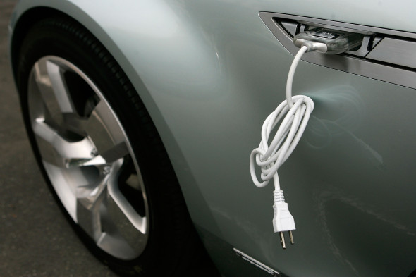 GM Showcases Electric Car On Capitol Hill