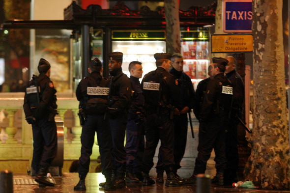Police Patrol Streets Of Paris