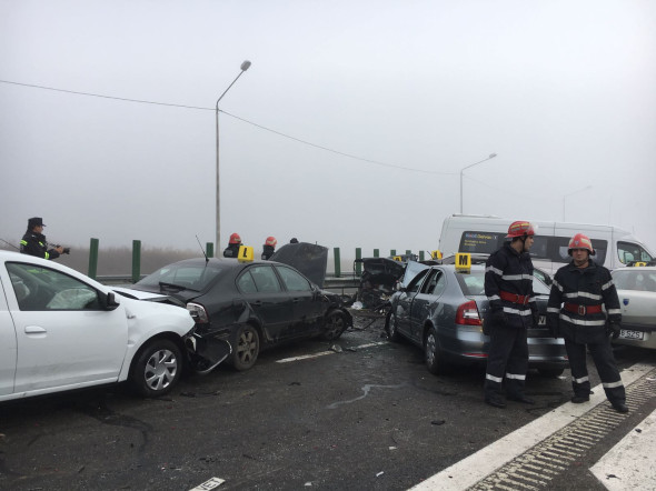 ACCIDENT RUTIER GRAV- AUTOSTRADA SOARELUI