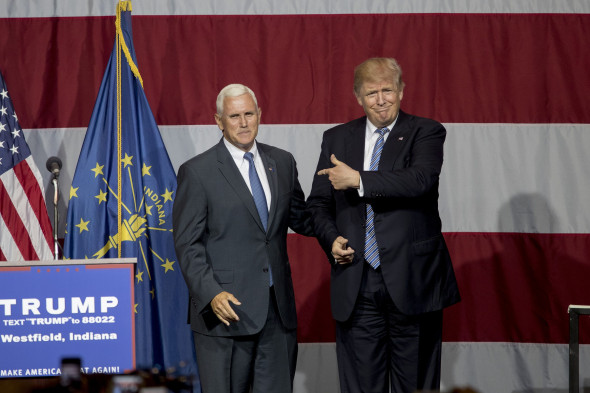 Donald Trump Holds Campaign Rally In Indiana