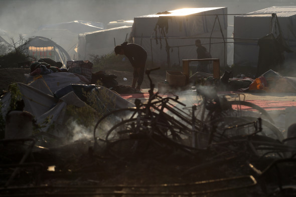 Migrants Leave The Jungle Refugee Camp In Calais