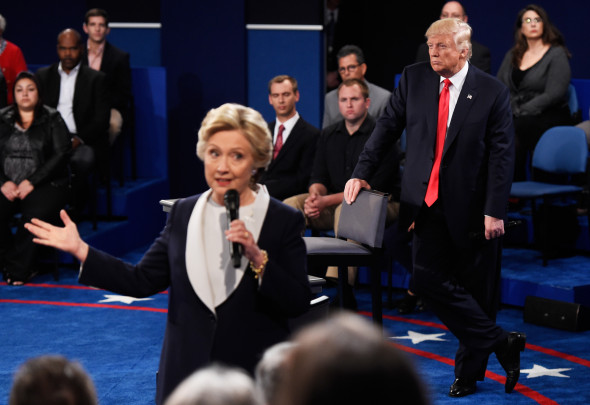 Candidates Hillary Clinton And Donald Trump Hold Second Presidential Debate At Washington University