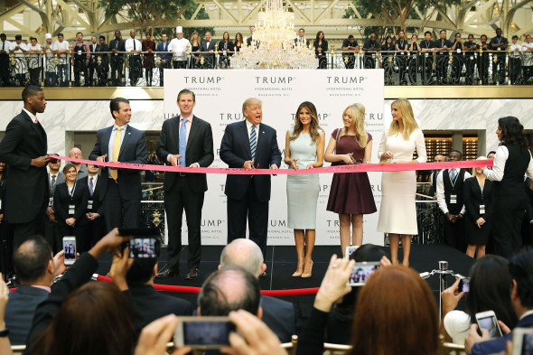 Donald Trump Holds Ribbon Cutting Ceremony For The Trump International Hotel In Washington, D.C.
