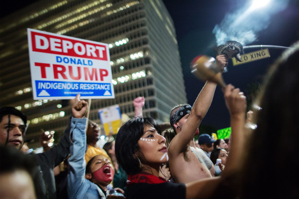 Protests Erupt Around Country Day After Donald Trump Elected President