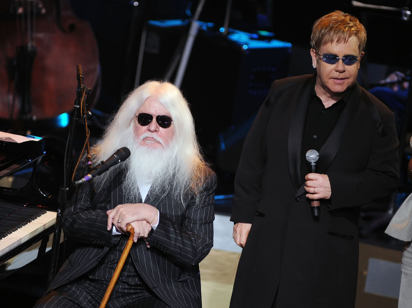 Elton John And Leon Russell Perform On "Good Morning America"