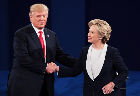 Candidates Hillary Clinton And Donald Trump Hold Second Presidential Debate At Washington University