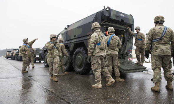 Bundeswehr Ships Military Equipment To Lithuania
