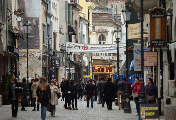 Bucuresti, centru vechi, oameni