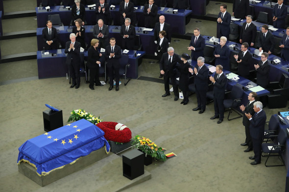 European Parliament Holds Helmut Kohl Memorial