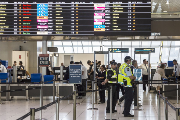 Airport Security Increased Following Terror Raids In Sydney