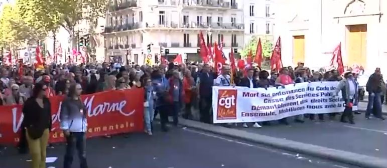 VIDEO. Sindicatele franceze, revoltate de reformele lui Macron