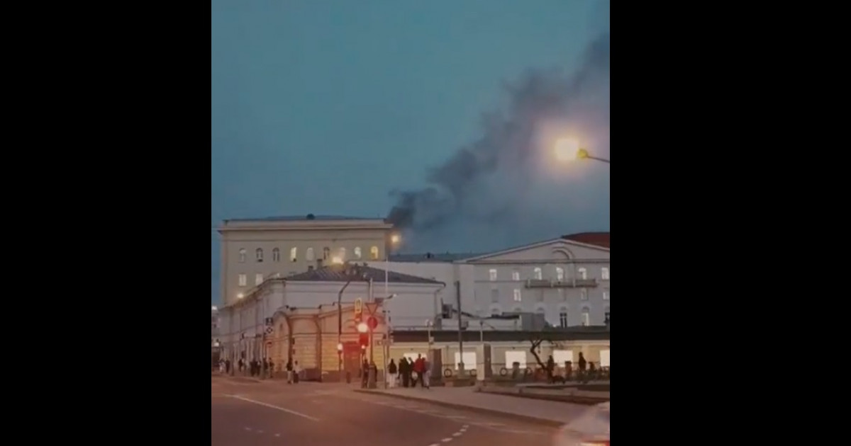 VIDEO Incendiu la Ministerul Apărării din Moscova Digi24