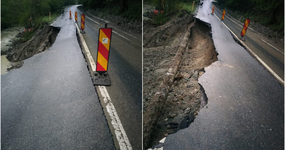 Un Drum Na Ional Din Apuseni S A Surpat Din Cauza Ploilor Din Ultimele