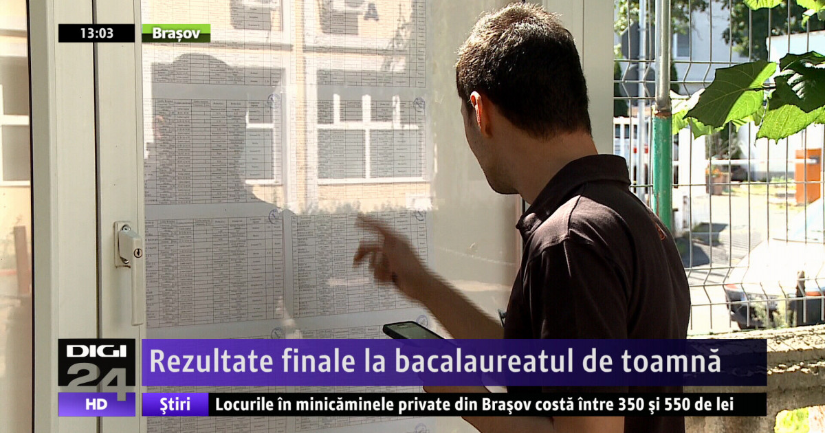 Rezultate finale la bacalaureatul de toamnă Digi24