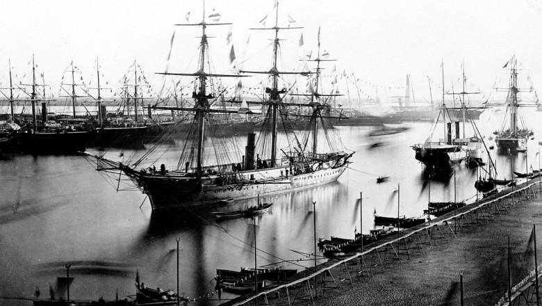 Inaugurarea Canalului Suez, în 17 noiembrie 1869.