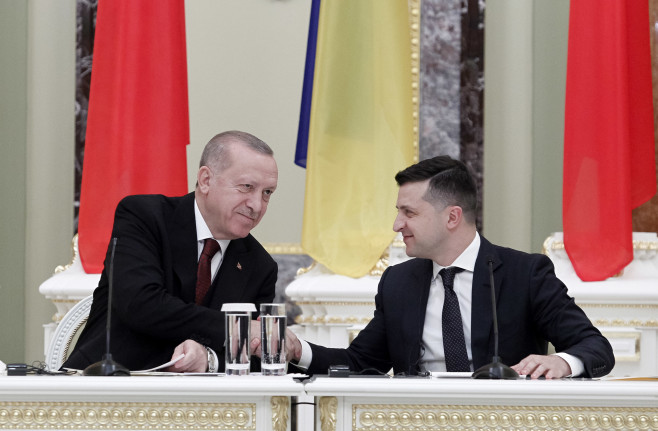 President of Turkey Recep Tayyip Erdogan visit to Kiev, Ukraine - 03 Feb 2020