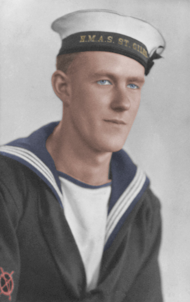 Colourised Unknown Sailor Sea Power Centre Australia