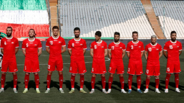 Naționala masculina de fotbal a Siriei.
