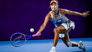 Jucătoarea de tenis chineză Peng Shuai, într-un meci la un turneul WTA.