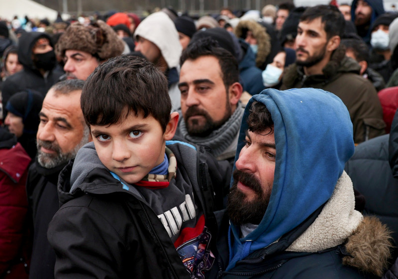 President Lukashenko visits refugee camp on Belarusian-Polish border