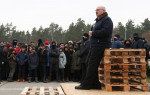 President Lukashenko visits refugee camp on Belarusian-Polish border