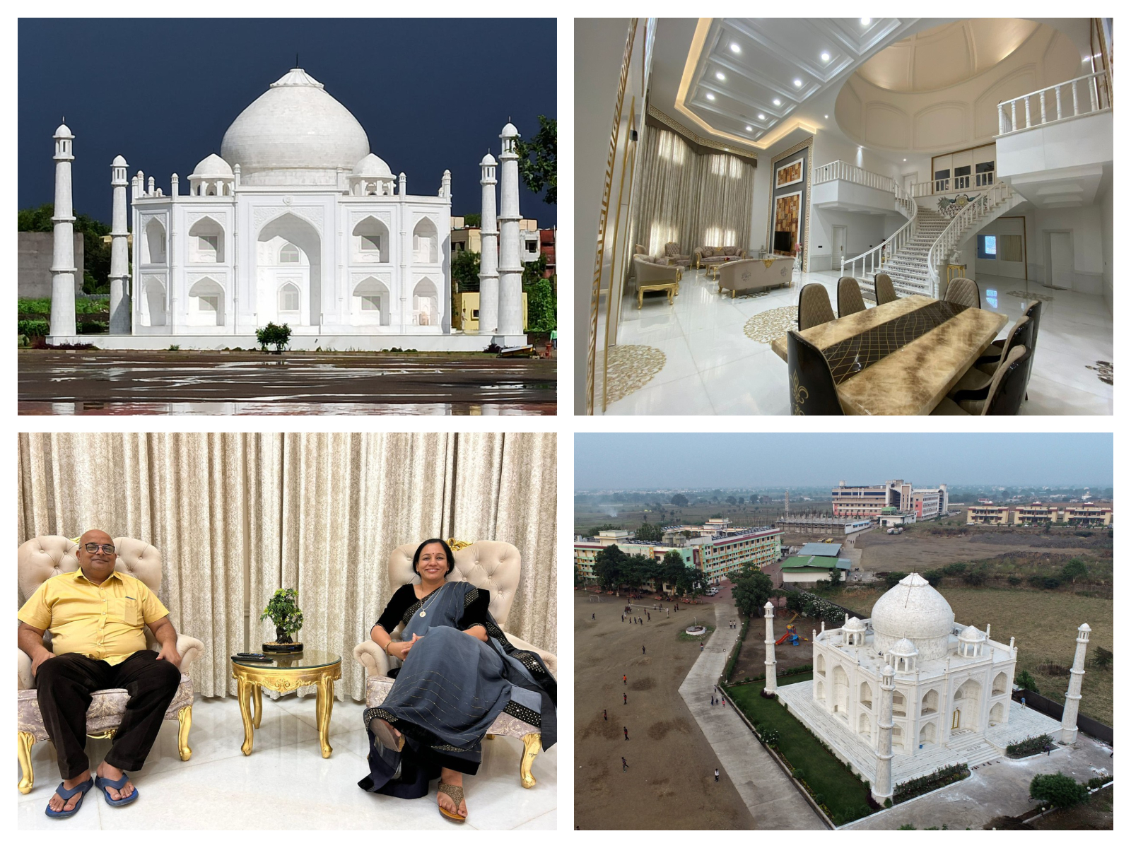 Ca să-i arate cât de mult o iubește, un indian a construit o replică a Taj Mahal-ului pentru soția lui