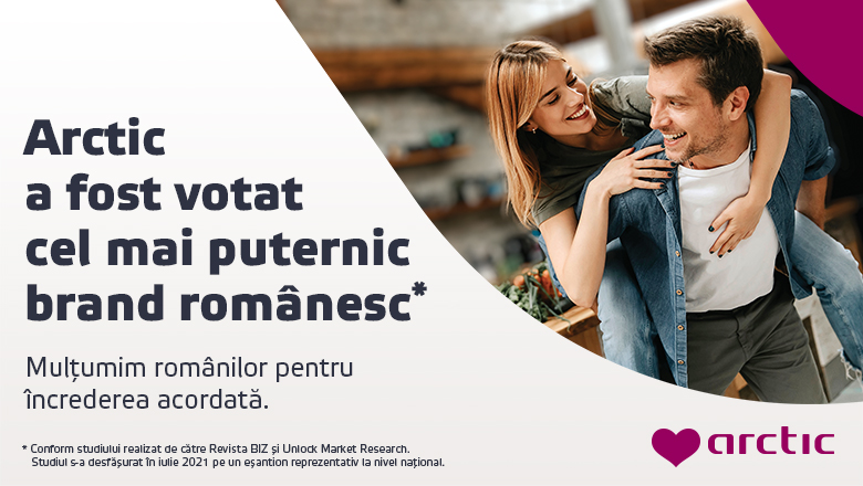 (P) Arctic a fost votat cel mai puternic brand românesc
