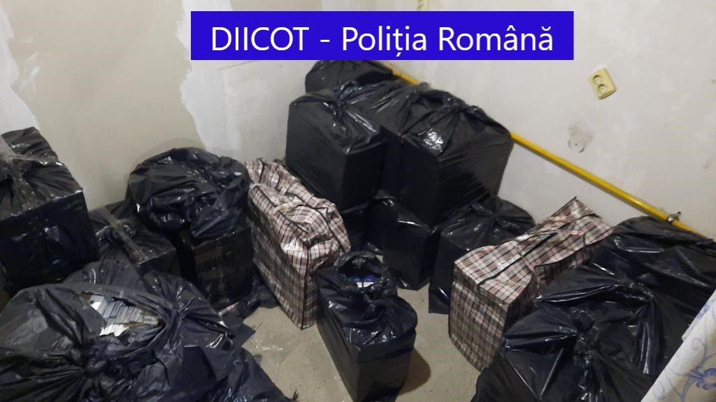 Procurorii au prins două rețele de trafic cu țigări, care se aprovizionau de la una la alta (DIICOT)