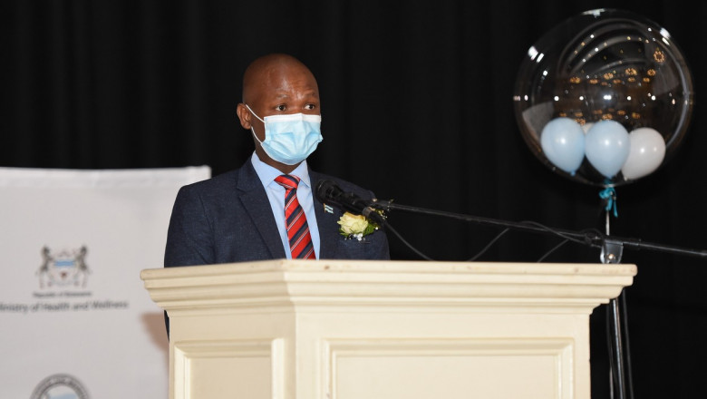 Ministrul sănătăţii din Botswana, Edwin Dikoloti.