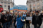 Anti-Vaccine Protest In London, United Kingdom - 20 Nov 2021