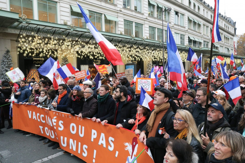 Demonstration In Paris Against The Health Pass And Vaccination, France - 20 Nov 2021