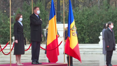 Maia Sandu și Klaus Iohannis, la Cotroceni.