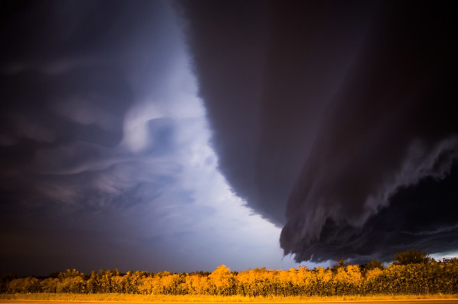 Seven hour long storm sweeps across Nebraska, America - Jul 2015