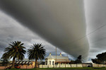 Incredible giant 'roll cloud' looms over photographer's house