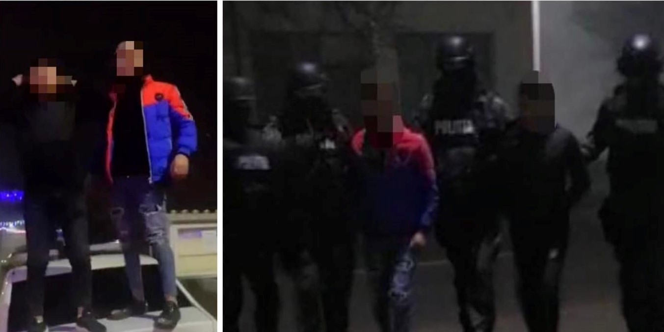 VIDEO Imagini virale cu doi băieți dansând pe o mașină de poliție. Agenții s-au sesizat după ce au văzut videoclipul pe internet