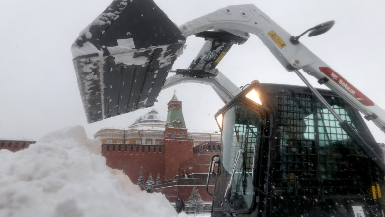 ninsoare in moscova