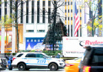 Fox Network's Christmas Tree Set on Fire, New York, USA - 08 Dec 2021