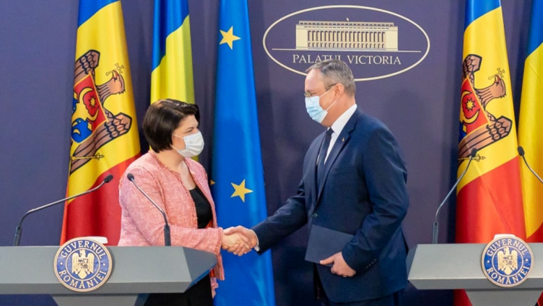 Premierul Nicolae Ciucă s-a întâlnit joi cu prim-ministrul moldovean, Natalia Gavriliţa