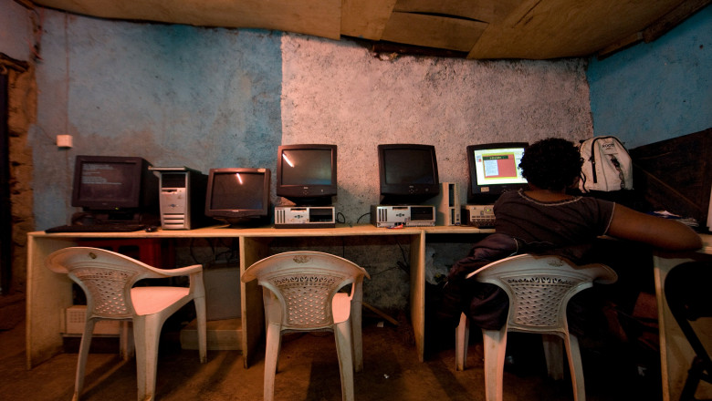 internet cafe africa