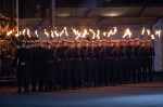 Military grand tattoo in honor of acting German Chancellor Angela Merkel, Berlin, Germany - 02 Dec 2021