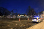 Traditional Christmas Goat in Gaevle burnt down, Sweden - 17 Dec 2021