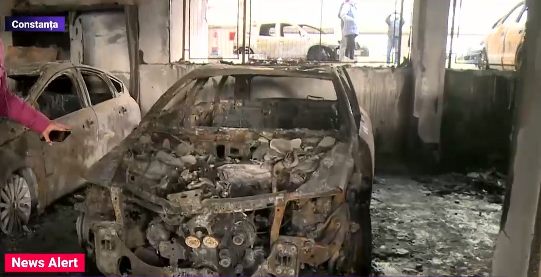 Cum arată locul de unde a pornit incendiul de la blocul din Constanța
