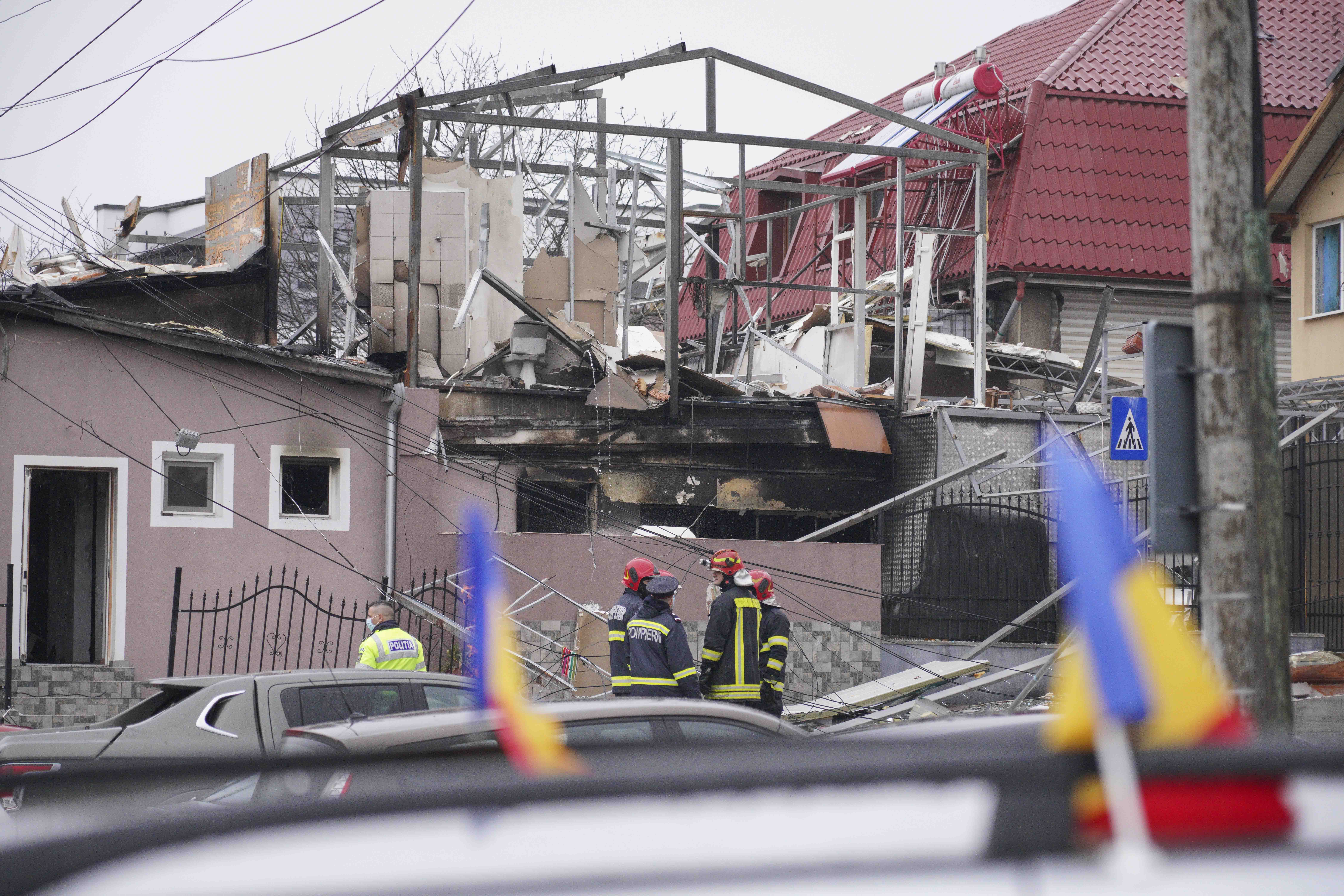 Imagini de la locul exploziei din Cluj-Napoca. Femeia care a murit avea 37 de ani