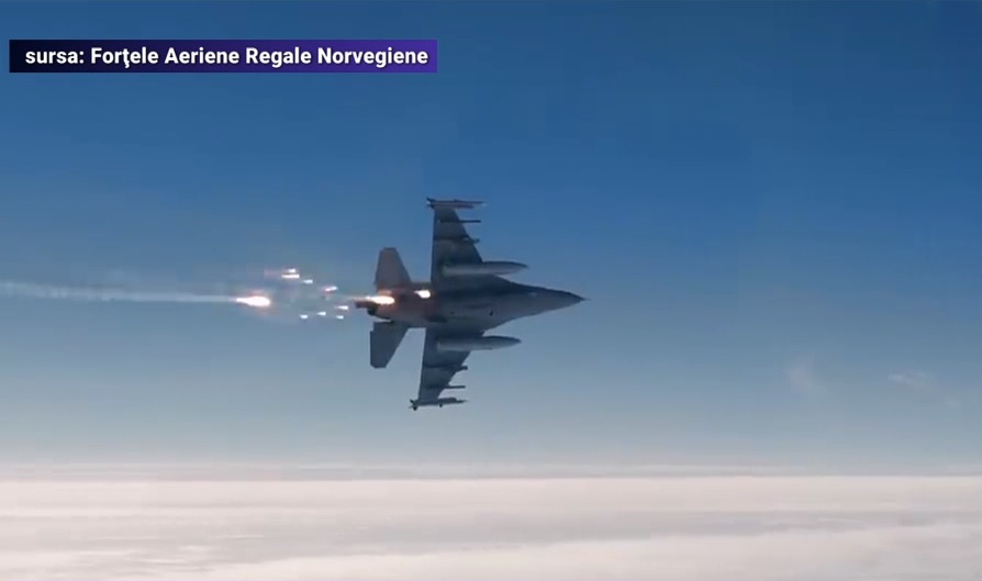 Armata norvegiană și-a luat adio de la avioanele F-16 cu un videoclip special. O parte din aeronave vor ajunge în dotarea României