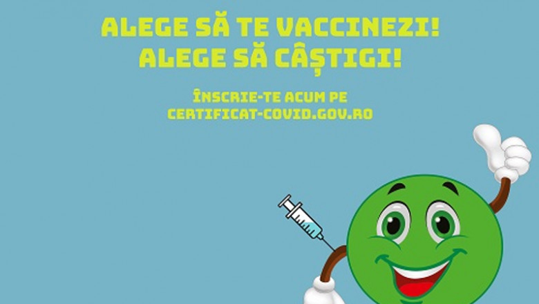 Carton cu Loteria Vaccinării