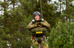 Rena Leir, Norway. 20th Nov, 2021. Rena 20211120.Princess Ingrid Alexandra visits Rena Leir. The visit is a confirmation gift from the Armed Forces. Here she practices parachuting.Photo: Annika Byrde / NTB Credit: NTB Scanpix/Alamy Live News