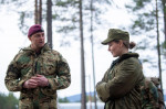 Rena Leir, Norway. 20th Nov, 2021. Rena 20211120.Princess Ingrid Alexandra visits Rena Leir. The visit is a confirmation gift from the Armed Forces. Colonel and commander of the Armed Forces' special command, Lars Lilleby.Photo: Annika Byrde / NTB Credit